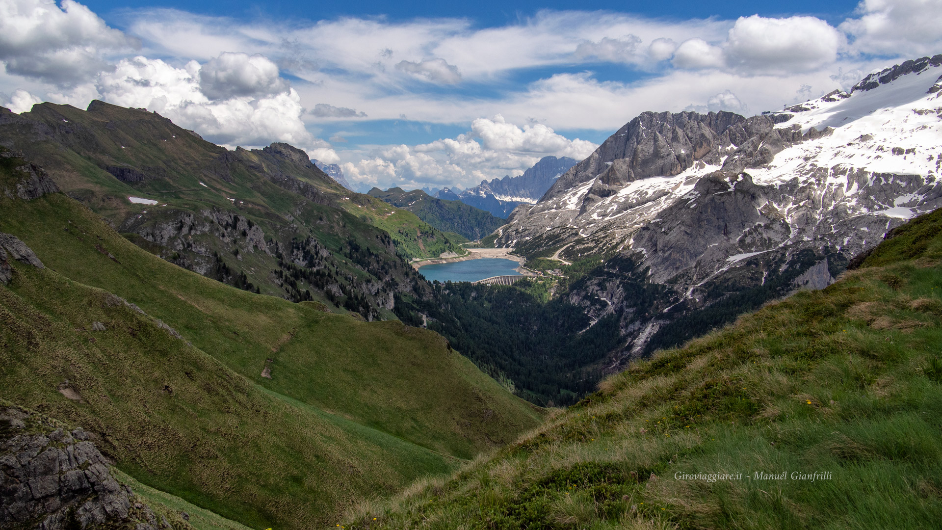 Il lago Fedaia Il lago Fedaia
