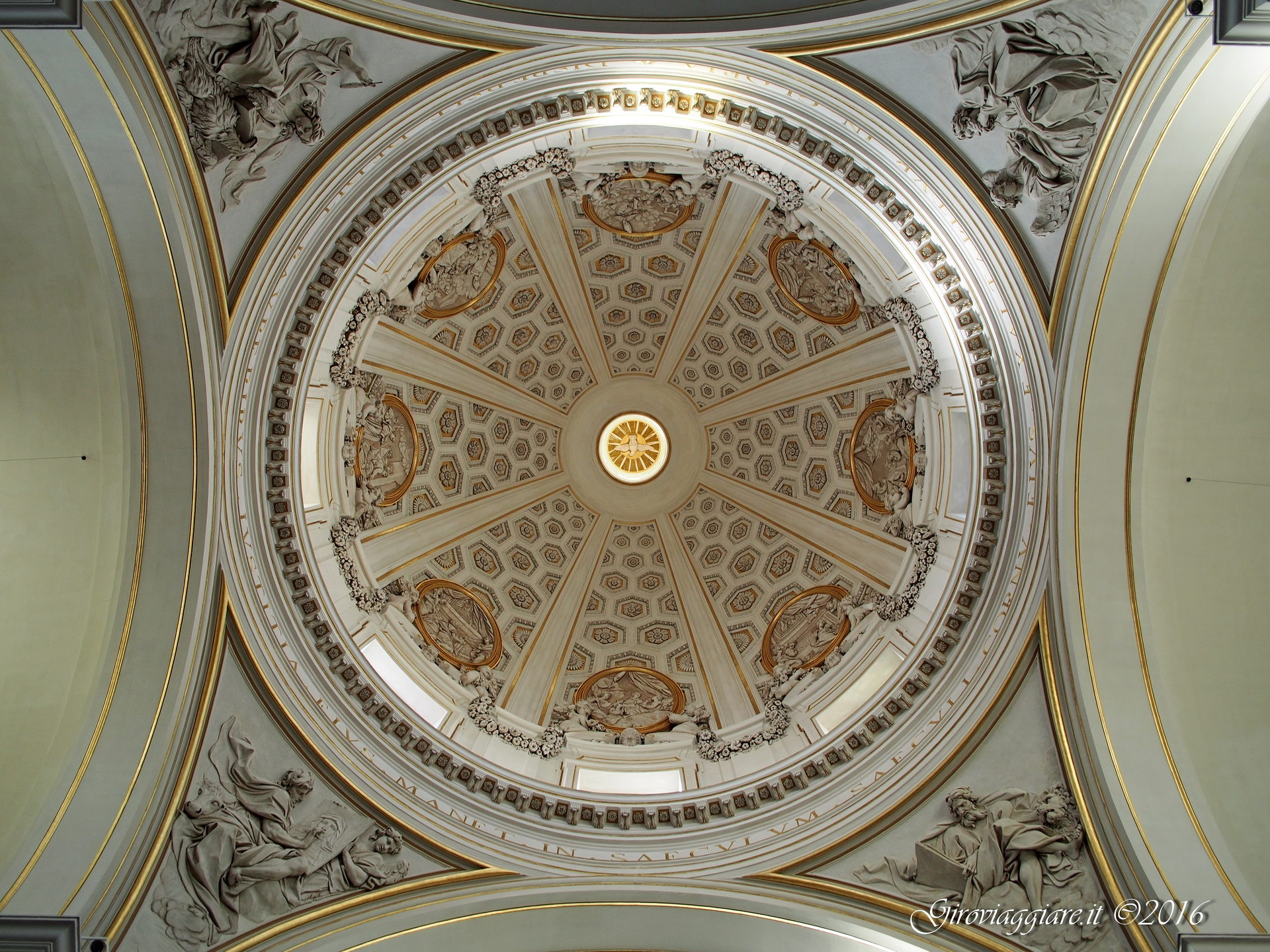 Cupola della chiesa navata